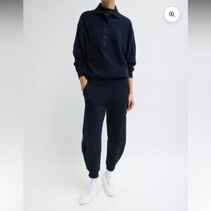 Tibi Navy Calder Sweatpants M-R